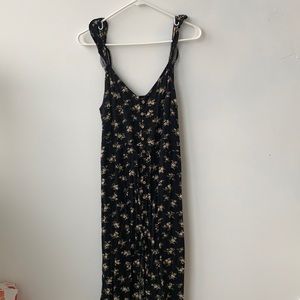 Black floral maxi dress from American Eagle